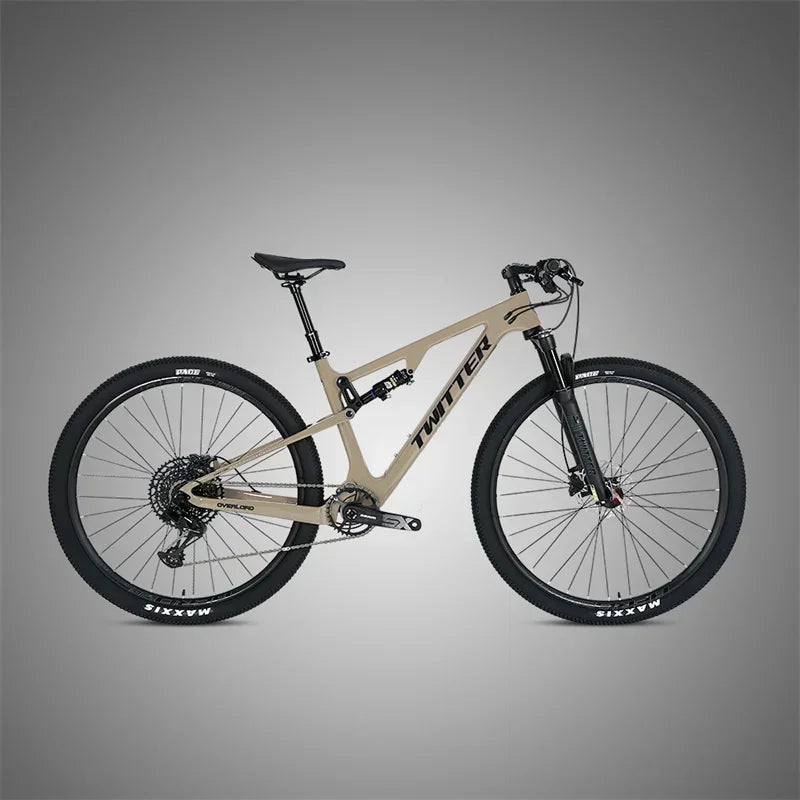 TWITTER OVERLORD EDS-13S Electronic shifting Oil Disc Brake Full suspension Carbon Fiber Mountain Bike