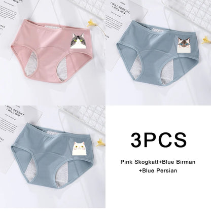 3PCS Large Flow Menstrual Briefs