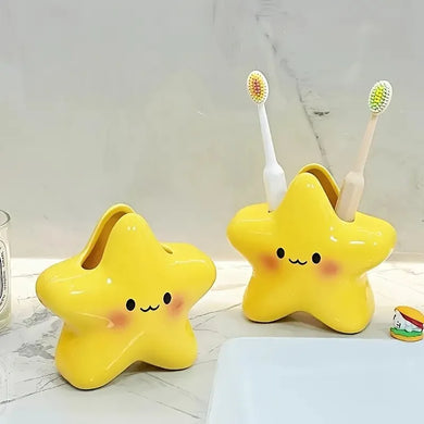 Star Shape Toothbrush Holder  3 Slot