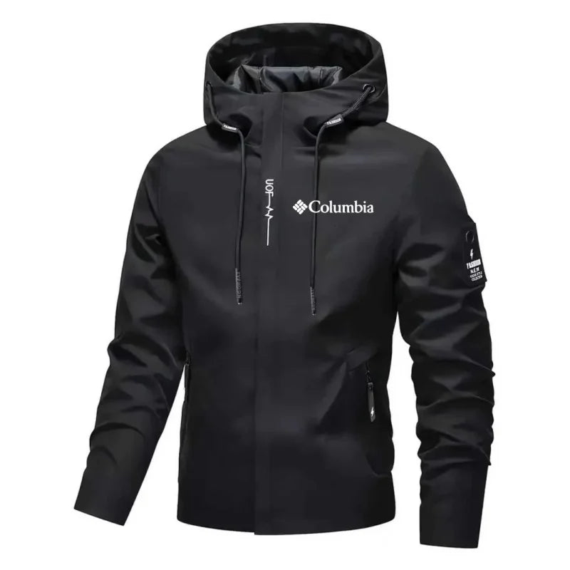 Men's Hooded Waterproof Utility Bomber Jacket