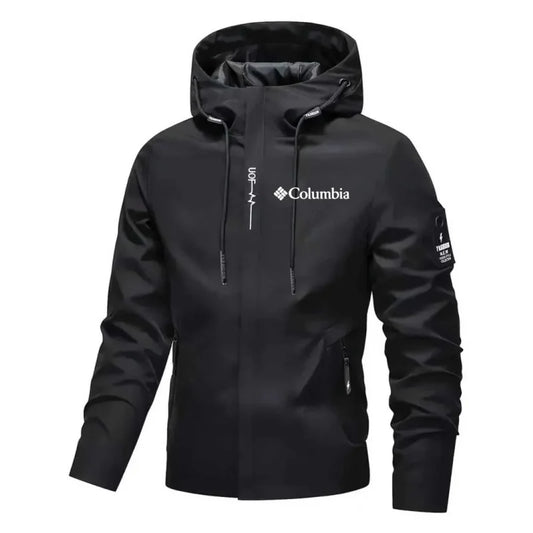 Men's Hooded Waterproof Utility Bomber Jacket