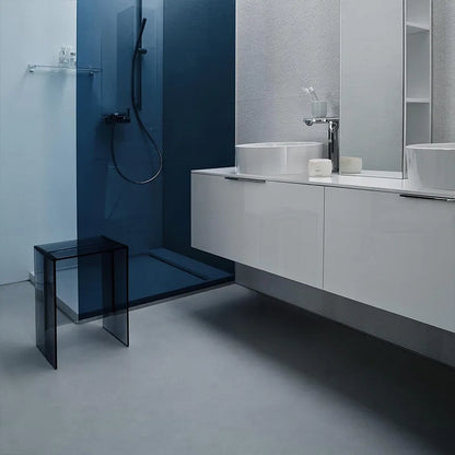 Aesthetic Modern Acrylic Shower Stool & Accent Vanity Chair