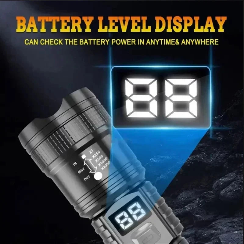 High-Power LED Rechargeable Tactical Flashlight