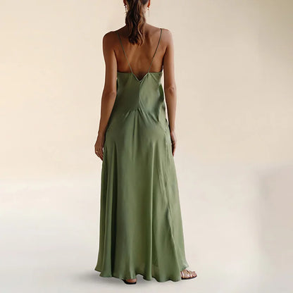Casual Tie-up Pleated Sleeveless Dress