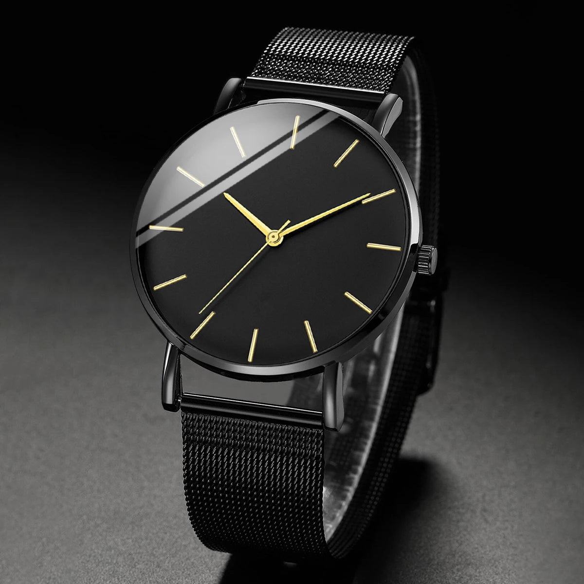 Ultra Thin Stainless Steel Mesh Belt Quartz Watch
