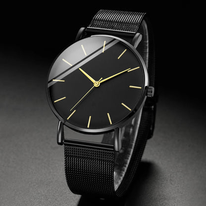 Ultra Thin Stainless Steel Mesh Belt Quartz Watch