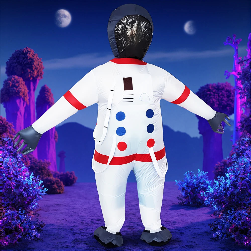 Fancy Funny Mascot Astronaut ET Inflatable Alien Costume Suit - Adult Blow-Up Outfit for Halloween, Purim & Cosplay