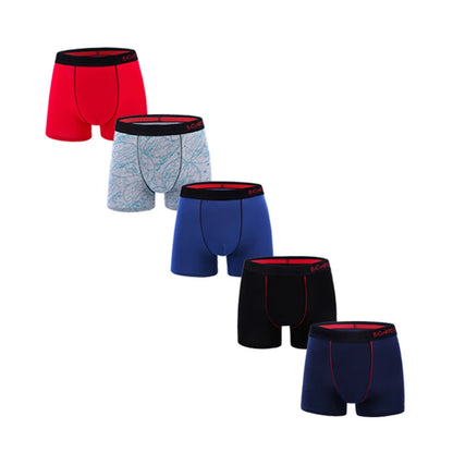 BONITOS Men's Cotton Printed Boxer Shorts Set (5 - Pair)