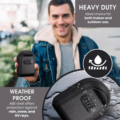 Key Lock Box with Small 4 Digit Combination Wall Mounted