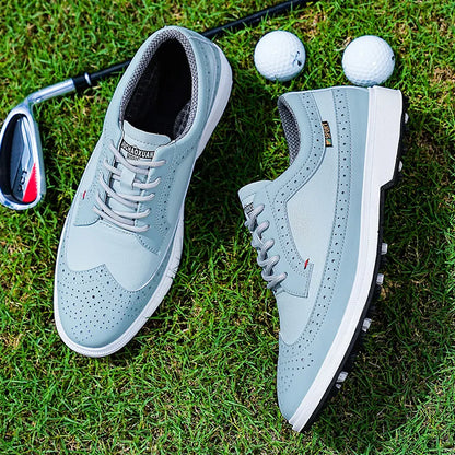 Leather Non-Slip Waterproof Golf Shoes