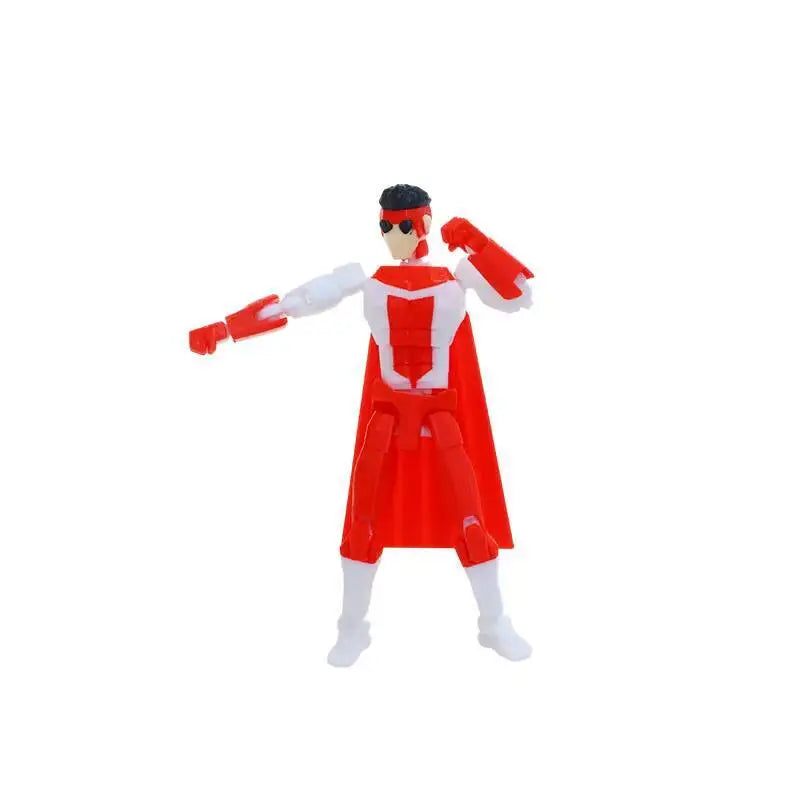 3d Printed Blue-Masked Invincible T13 Dummy Multi-Jointed Action Figure