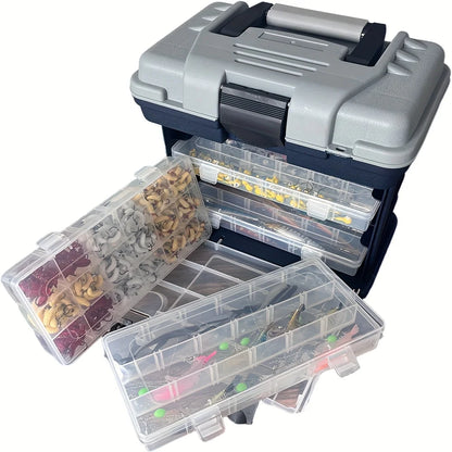 Portable Four-layer Plastic Tackle Box