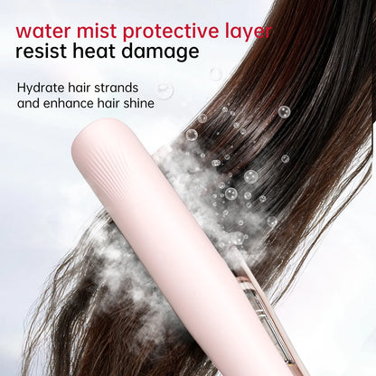 3-in-1 Cold Mist Ceramic Hair Straightener & Steam Flat Iron