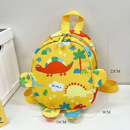 Kids Cartoon Dinosaur Nylon School Backpack – Toddler & Kindergarten Bag