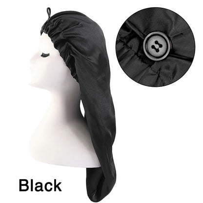 Satin Solid Color Sleeping Cap