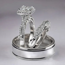 Vintage 3-in-1 Lab Diamond Promise Ring Set