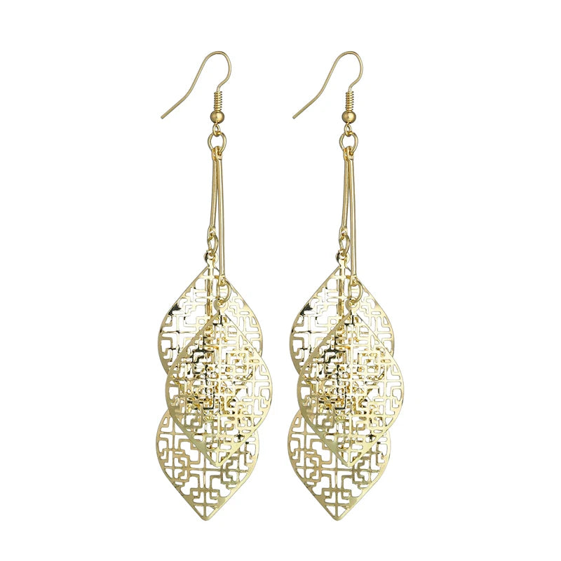 Floating Long Hook Earrings