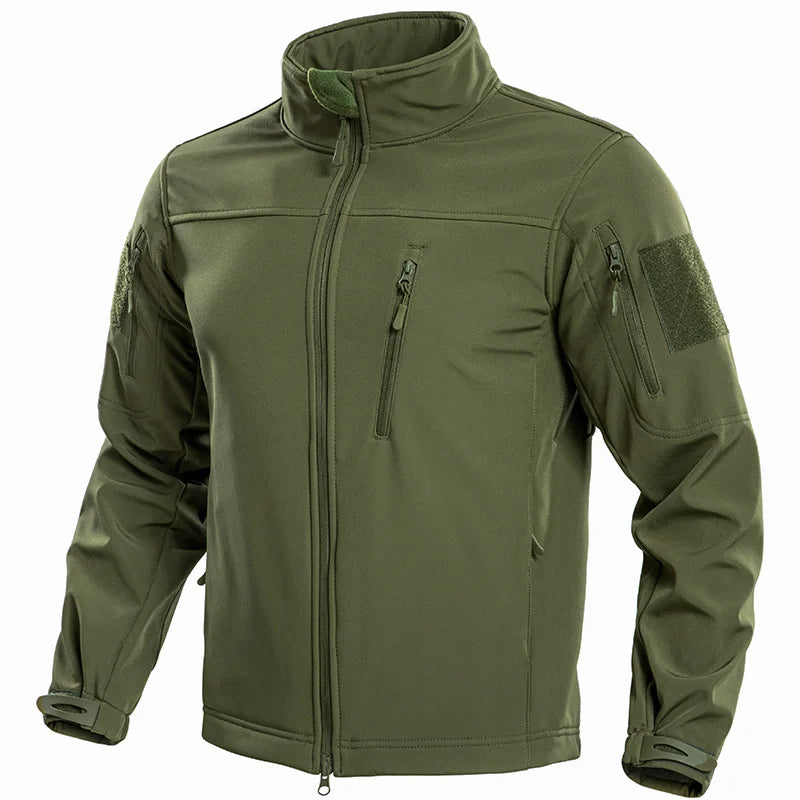 Men's Tactical Softshell Fleece-Lined Hiking Jacket