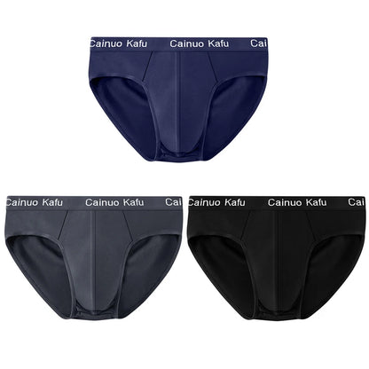 1/3Pcs Men's Breathable Bulge Pouch Briefs - Soft Elastic Plus Size Underwear