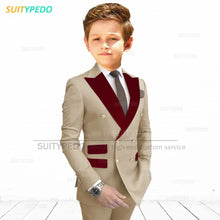 Slim Fit Peaked Lapel Formal Blazer and Pants Two Piece Suit