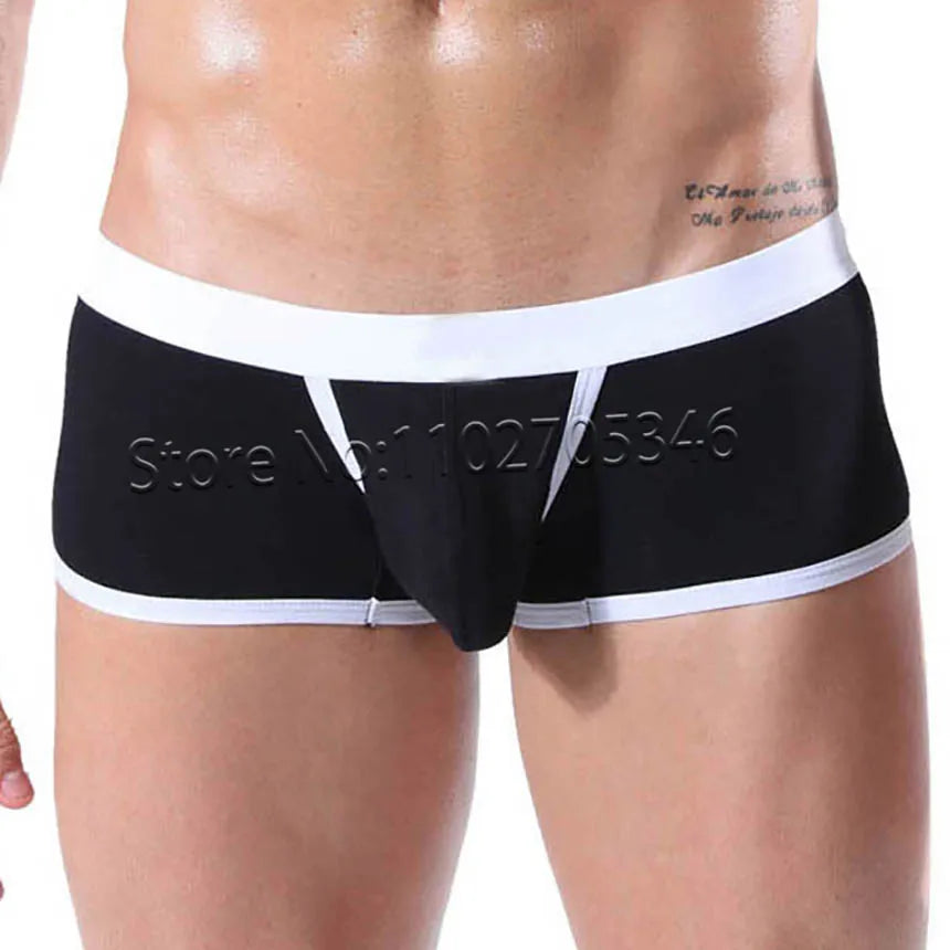 Men's Breathable Open-Pouch Cotton Boxer Briefs