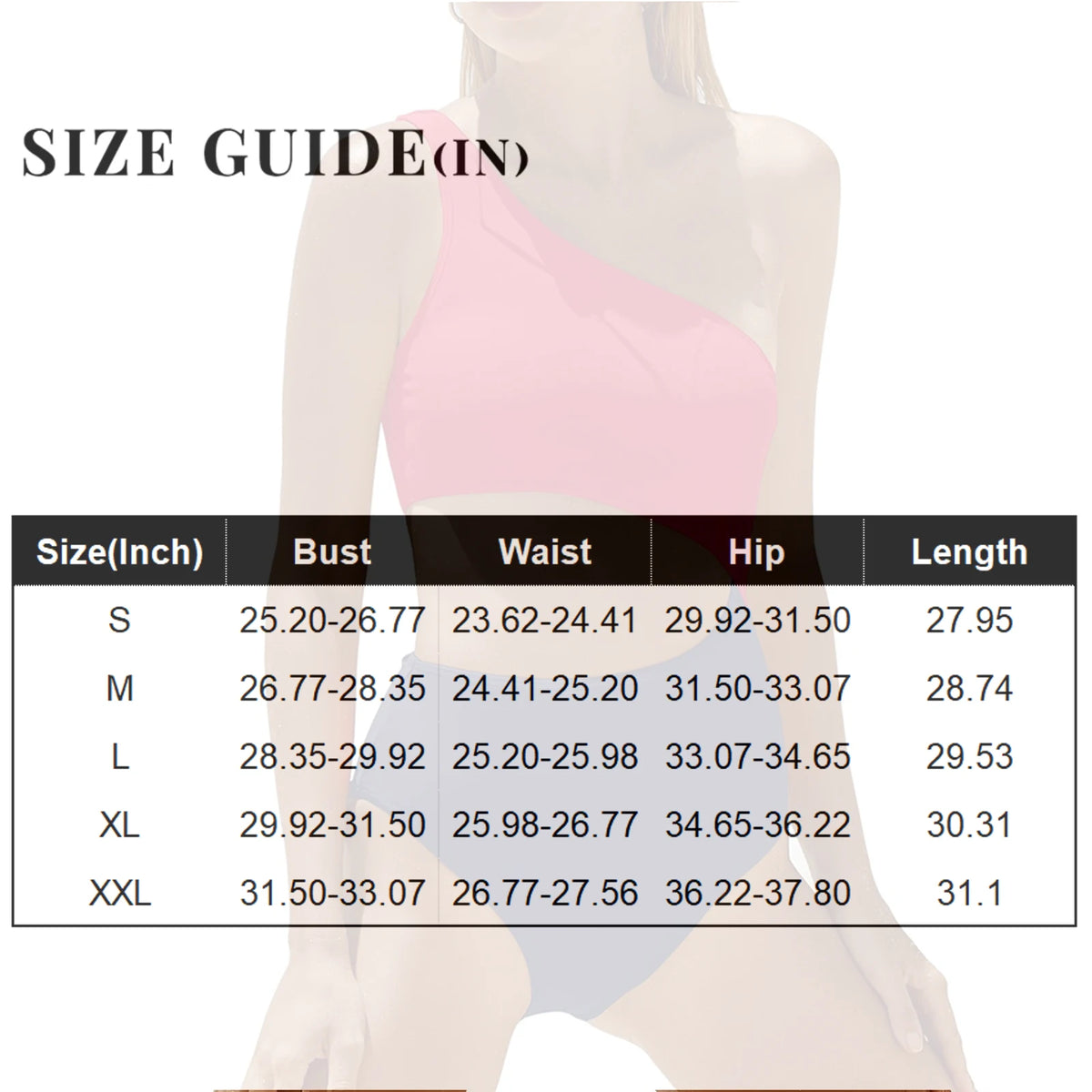 Women's Fashion Color Block One-Shoulder One-Piece Swimsuit