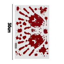 Halloween Decoration Reusable Bloody Handprint Footprint Horror Sticker