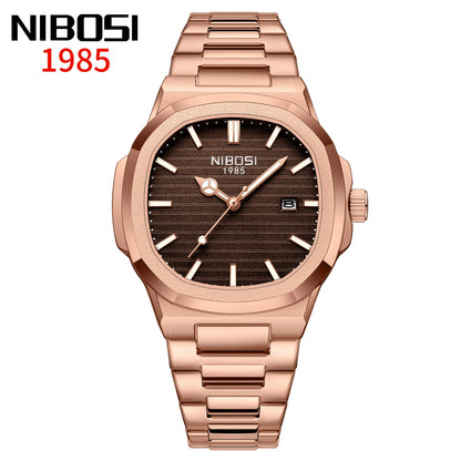 NIBOSI Stainless Steel Quartz Watch