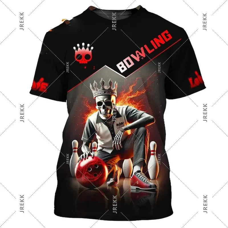 Men's Custom Name Bowling T-Shirt
