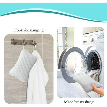 Bath Pillow with Easy-Dry Hook
