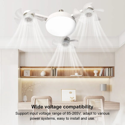 60W Drone-Design E27 LED Ceiling Fan Light with Remote