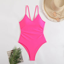 One Piece High Leg Bathing Suit