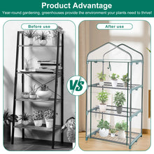 Garden Greenhouse 4 Tier Walk-in Green House Without Iron Frame