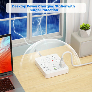 TRANSTON Power Strip with Surge Protector