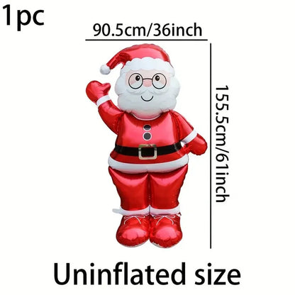 Extra large Standing Foil Balloon Santa Claus