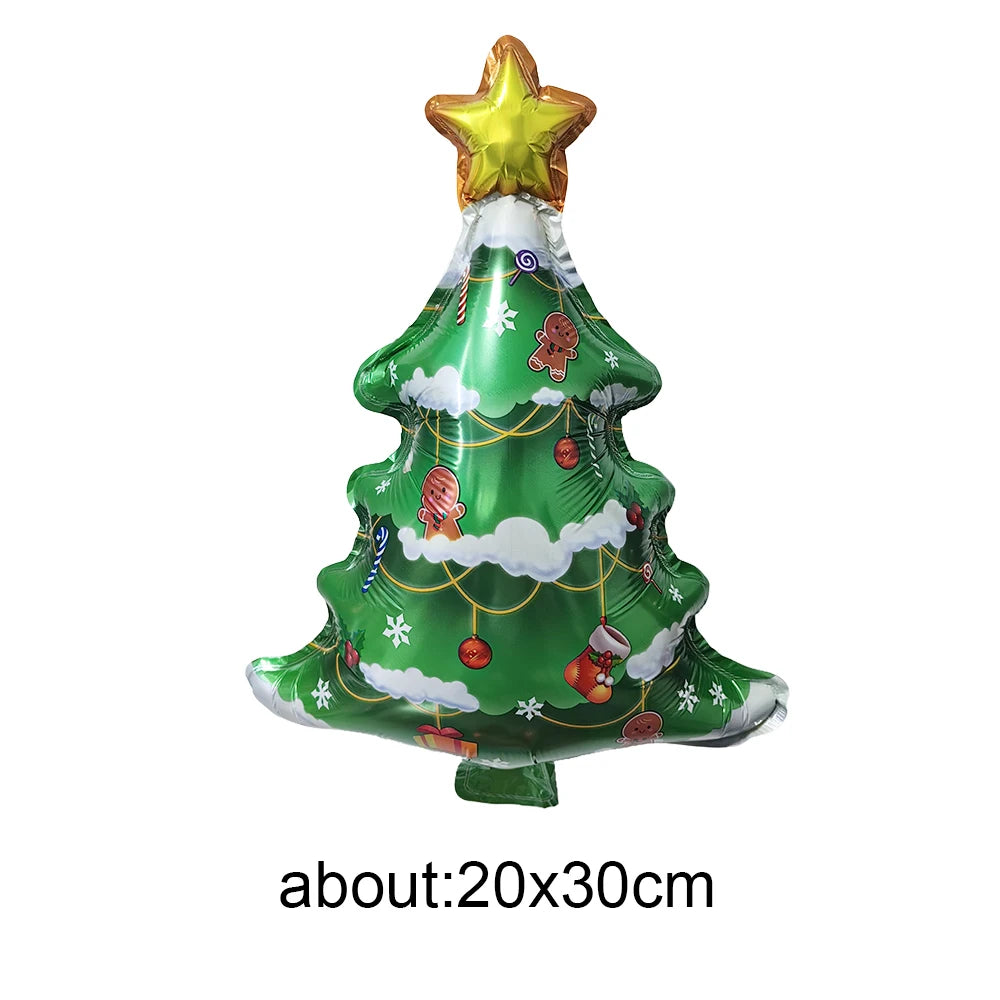 Mini Christmas Foil Balloons - Holiday Party Decor & Background