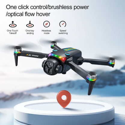 ZNLYRION K21MAX Foldable RC Drone with Screen Remote Control
