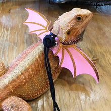 3 Pcs Adjustable Bearded Dragon Leash With Bat Wings