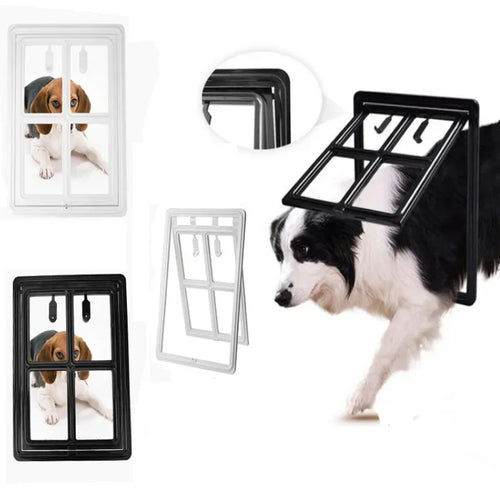Lockable Plastic Pet Screen Door