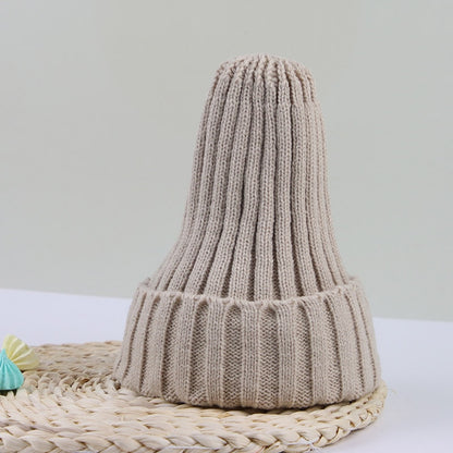 Solid Color Knitted Baby Beanie