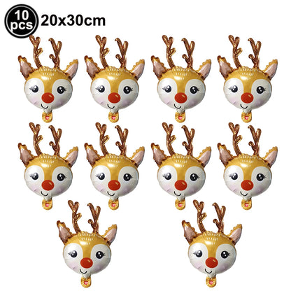 Standing Santa Claus Christmas Foil Balloon Decoration