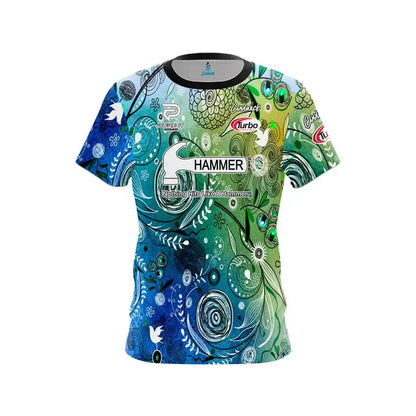 Hammer Graphic Color-Splash Performance Bowling Shirt