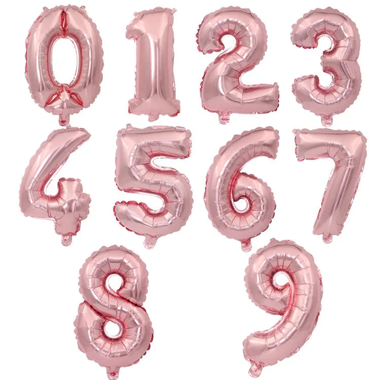 40-Inch Large Foil Number Balloons