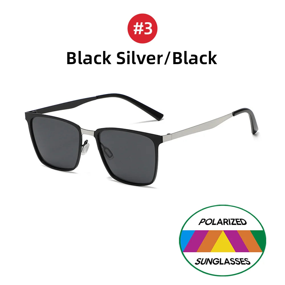Classic Rectangle Polarized Sunglasses