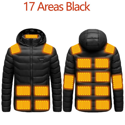 Men's USB Heated Winter Outdoor Thermal Jacket