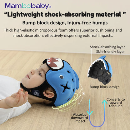 Mambobaby Safe Anti-Shock Baby Helmet Head Protector