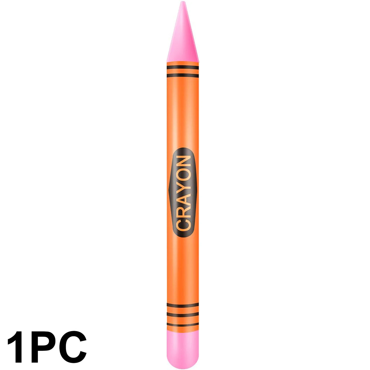 Jumbo Inflatable Crayon Balloon Set - Neon Back to School & Classroom Party Decor