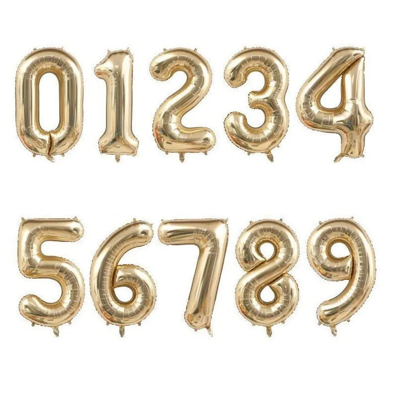 40-Inch Large Foil Number Balloons