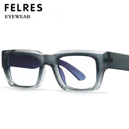 Men's Retro Square Blue Light Reading Glasses