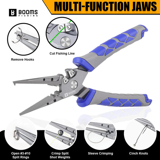 Booms Fishing 7.6" Carbon Steel Fishing Pliers with Sheath